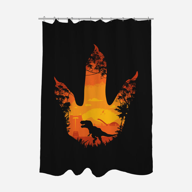 Future Footprints-none polyester shower curtain-dalethesk8er