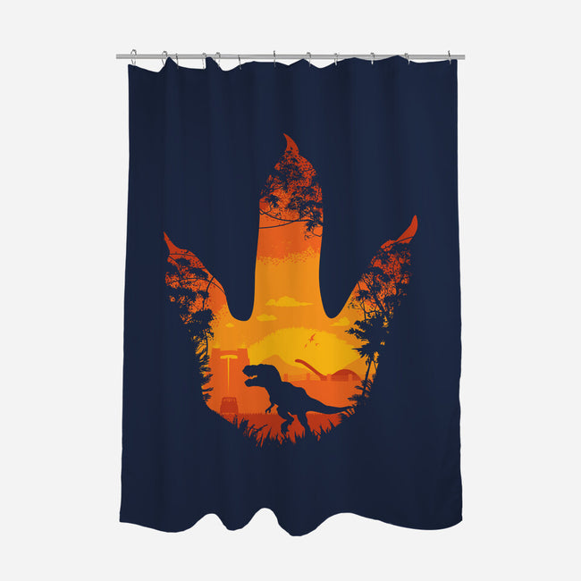 Future Footprints-none polyester shower curtain-dalethesk8er