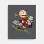 Charlie And Snoopy-none stretched canvas-zascanauta