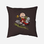 Charlie And Snoopy-none removable cover throw pillow-zascanauta