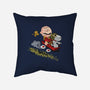 Charlie And Snoopy-none removable cover throw pillow-zascanauta