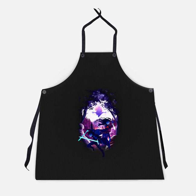 Swordsman Couple-unisex kitchen apron-bellahoang