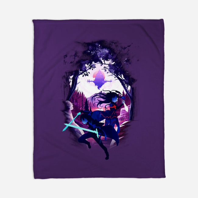 Swordsman Couple-none fleece blanket-bellahoang