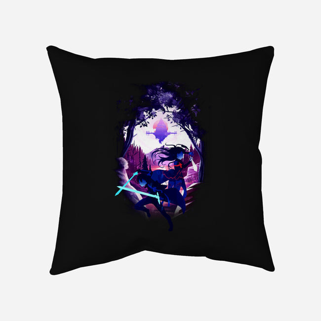 Swordsman Couple-none removable cover w insert throw pillow-bellahoang