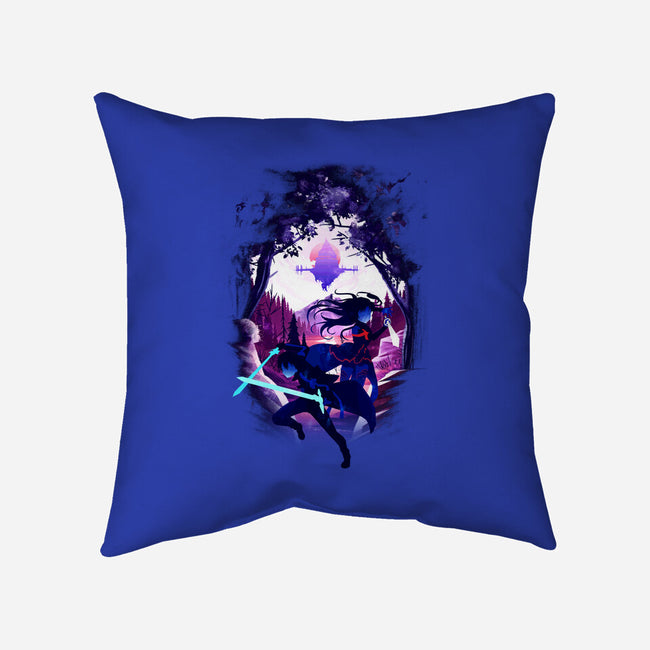 Swordsman Couple-none removable cover w insert throw pillow-bellahoang