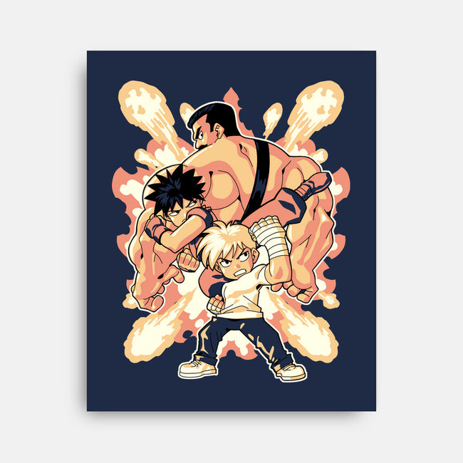 Checking Out The City-none stretched canvas-1Wing