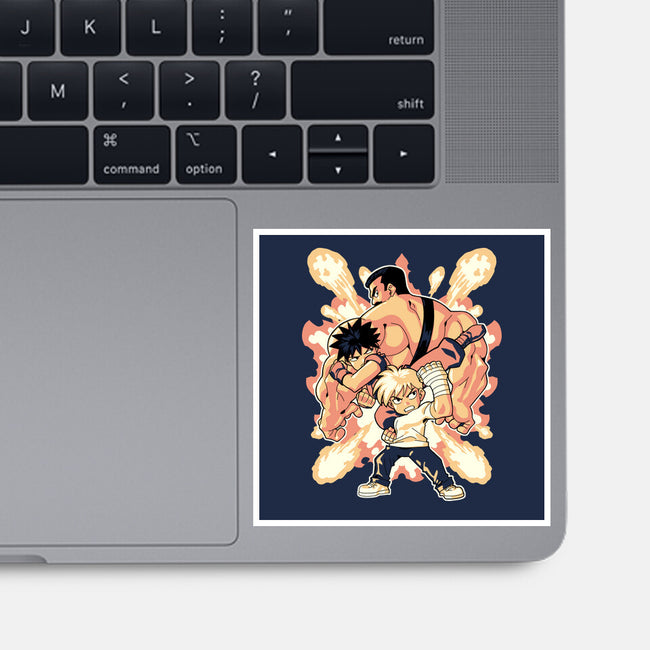 Checking Out The City-none glossy sticker-1Wing