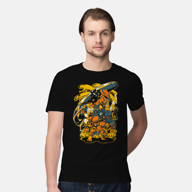 Hunting Aliens-mens premium tee-1Wing