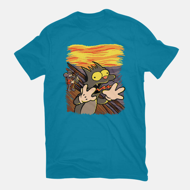 Itchy Scratchy Scream-mens basic tee-leepianti