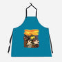 Itchy Scratchy Scream-unisex kitchen apron-leepianti