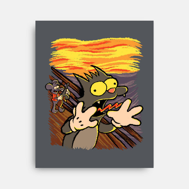 Itchy Scratchy Scream-none stretched canvas-leepianti