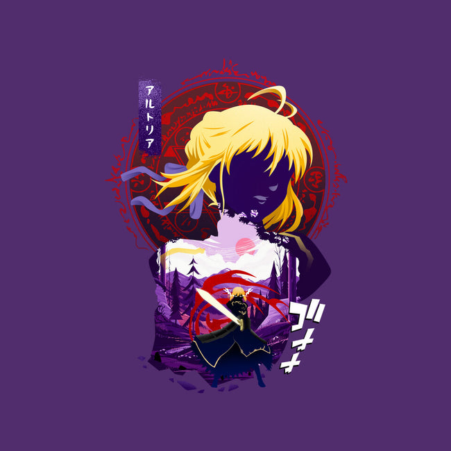 King Of Knights Girl-none polyester shower curtain-bellahoang