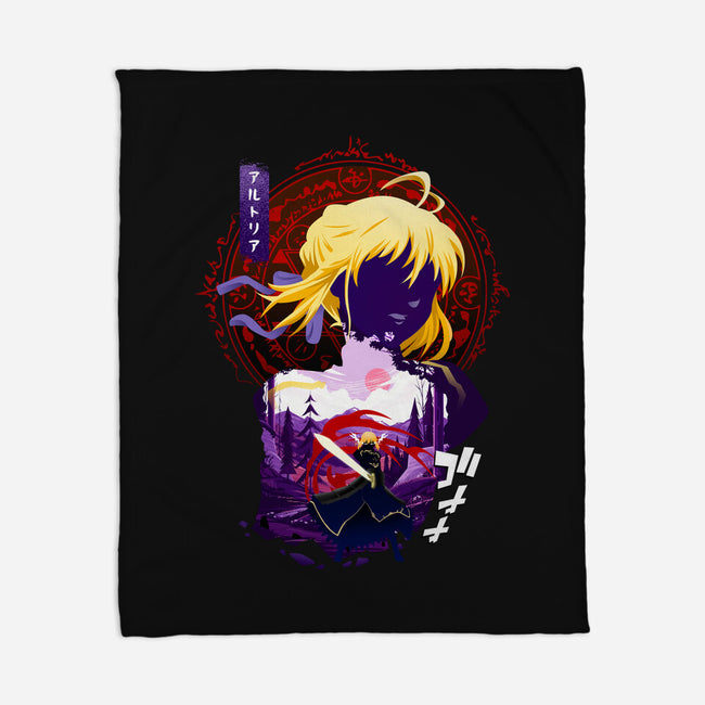 King Of Knights Girl-none fleece blanket-bellahoang