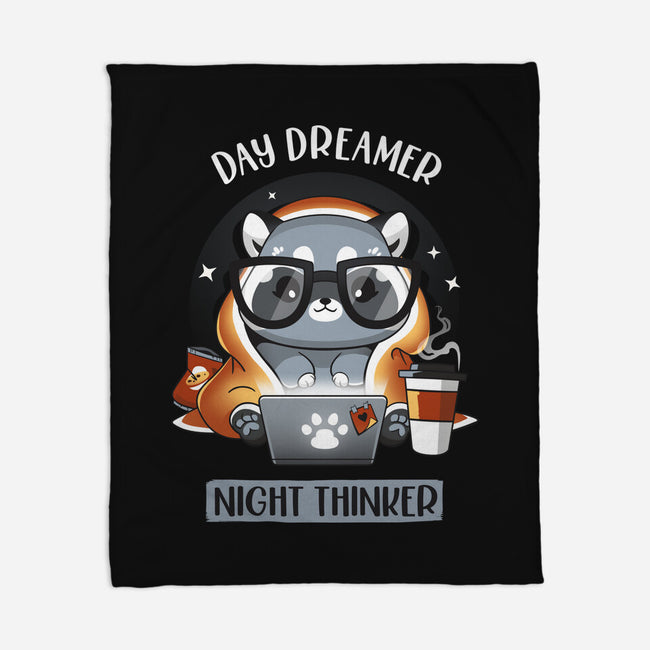 Nocturnal Personality-none fleece blanket-Snouleaf