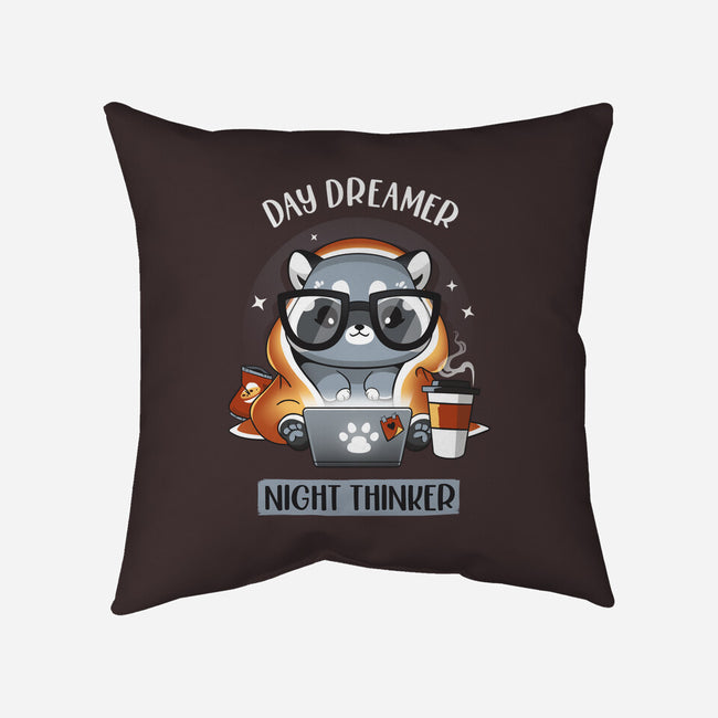 Nocturnal Personality-none removable cover throw pillow-Snouleaf