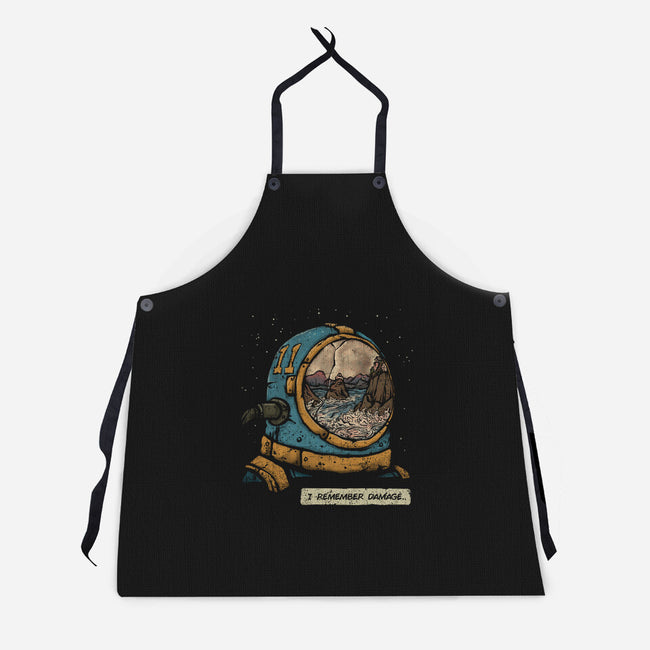 I Remember Damage-unisex kitchen apron-kg07