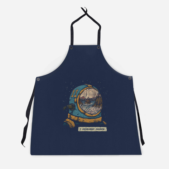 I Remember Damage-unisex kitchen apron-kg07