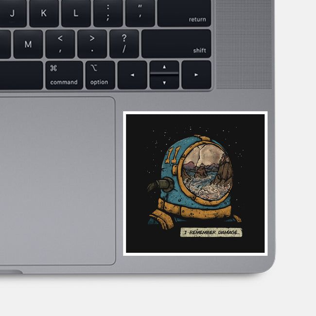 I Remember Damage-none glossy sticker-kg07