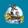 Eddie and Dustin-none glossy sticker-paulagarcia