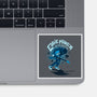 Eddie Vs The Upside Down-none glossy sticker-paulagarcia