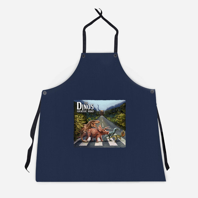 Jurassic Road-unisex kitchen apron-daobiwan