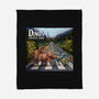 Jurassic Road-none fleece blanket-daobiwan