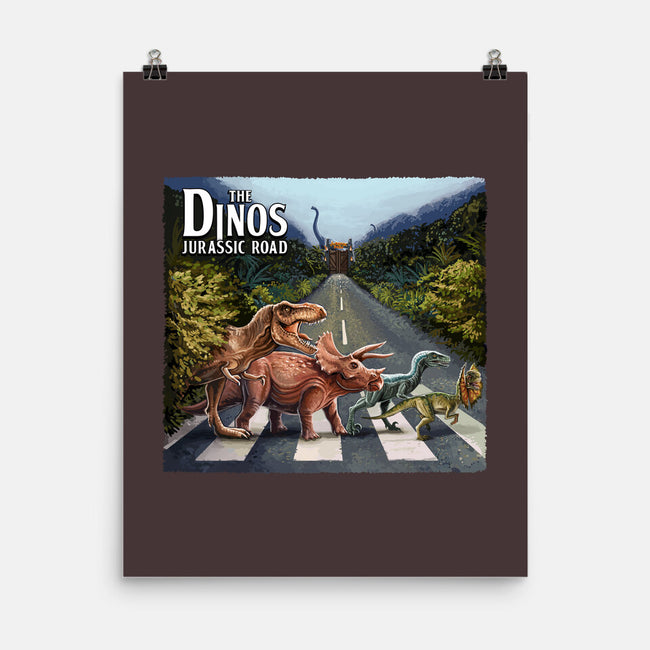 Jurassic Road-none matte poster-daobiwan