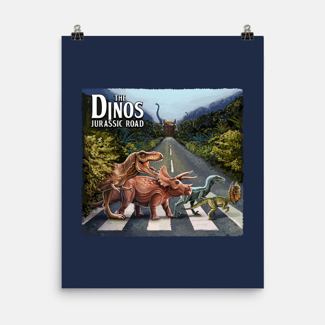 Jurassic Road-none matte poster-daobiwan