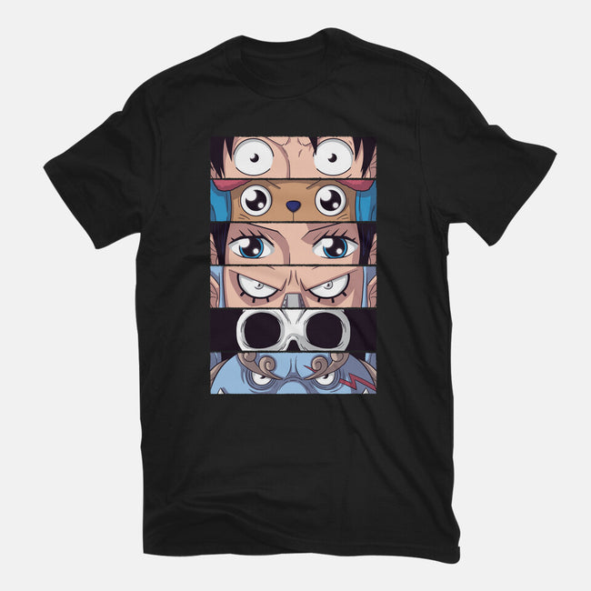 Straw Hat Eyes-womens basic tee-danielmorris1993