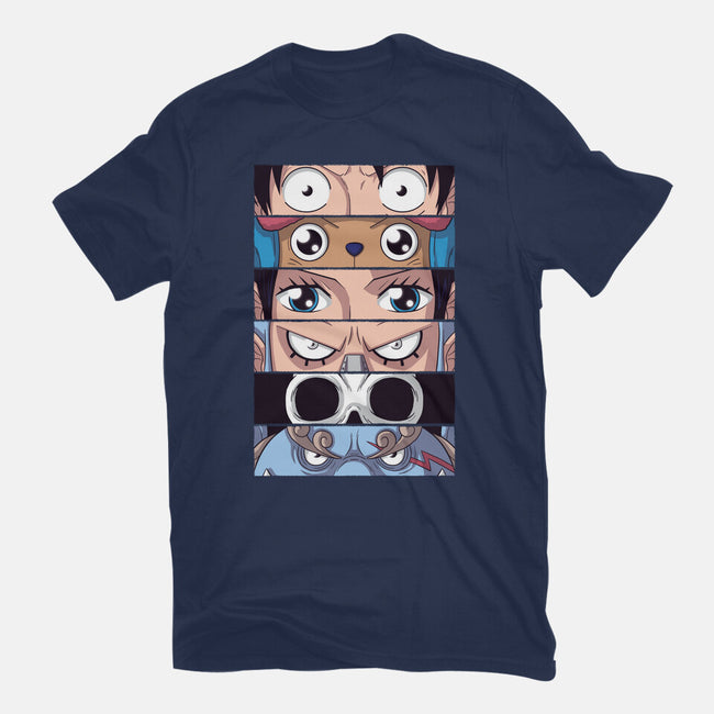 Straw Hat Eyes-womens basic tee-danielmorris1993