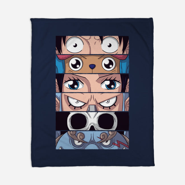 Straw Hat Eyes-none fleece blanket-danielmorris1993