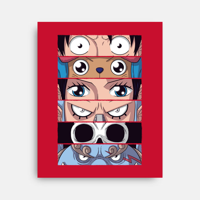 Straw Hat Eyes-none stretched canvas-danielmorris1993