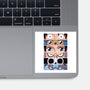 Straw Hat Eyes-none glossy sticker-danielmorris1993