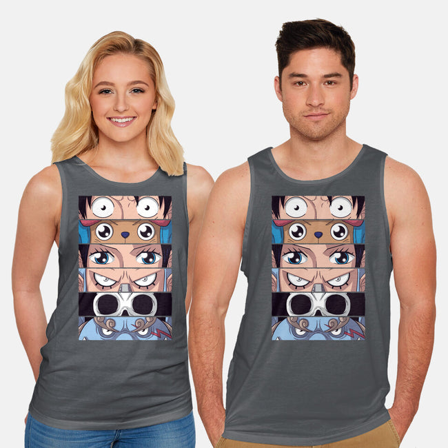 Straw Hat Eyes-unisex basic tank-danielmorris1993