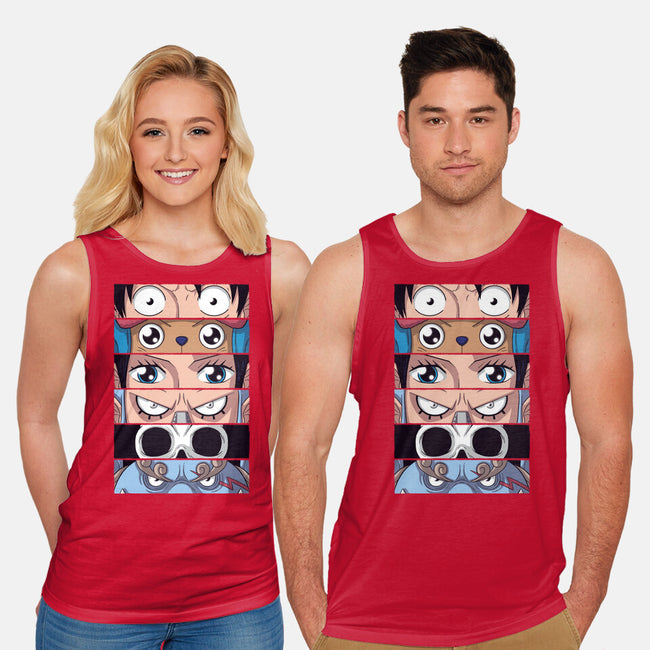Straw Hat Eyes-unisex basic tank-danielmorris1993