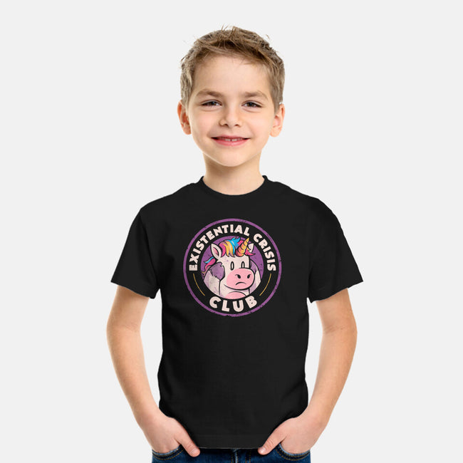 Existential Crisis Club-youth basic tee-eduely