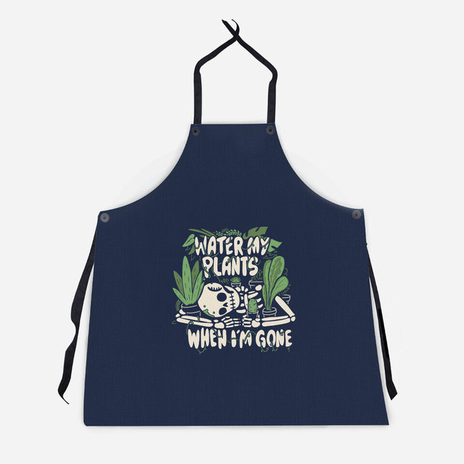 Water My Plants-unisex kitchen apron-8BitHobo