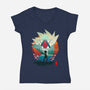 On A Quest-womens v-neck tee-bellahoang