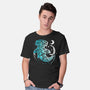 Moon Shark-mens basic tee-Vallina84