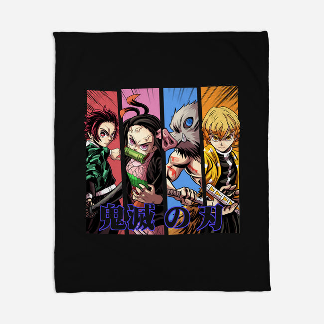 Demon Friends-none fleece blanket-Conjura Geek