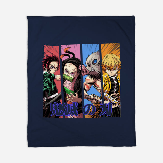 Demon Friends-none fleece blanket-Conjura Geek