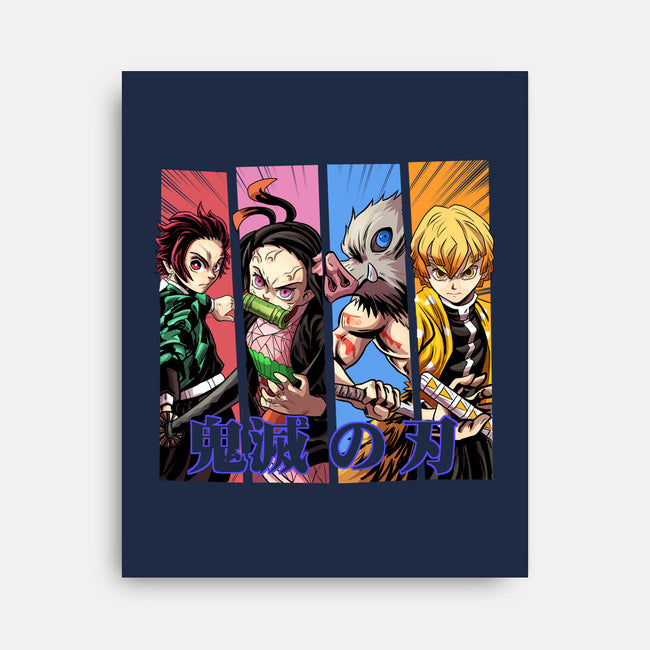 Demon Friends-none stretched canvas-Conjura Geek