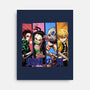Demon Friends-none stretched canvas-Conjura Geek