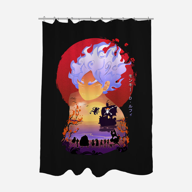 Straw Hat-none polyester shower curtain-Bibo