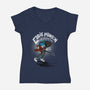 Eddie Vs The World-womens v-neck tee-paulagarcia