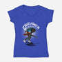 Eddie Vs The World-womens v-neck tee-paulagarcia