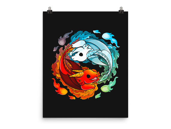 Yin Yang Fire Water Dragons