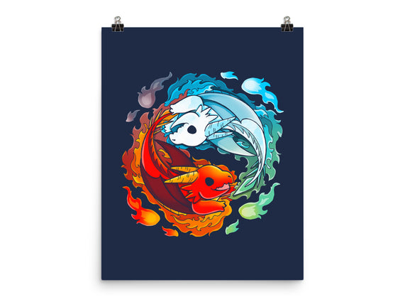 Yin Yang Fire Water Dragons
