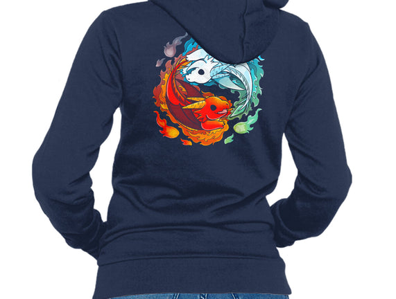 Yin Yang Fire Water Dragons