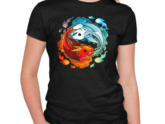 Yin Yang Fire Water Dragons